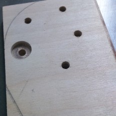 Plywood with different hole sizes
